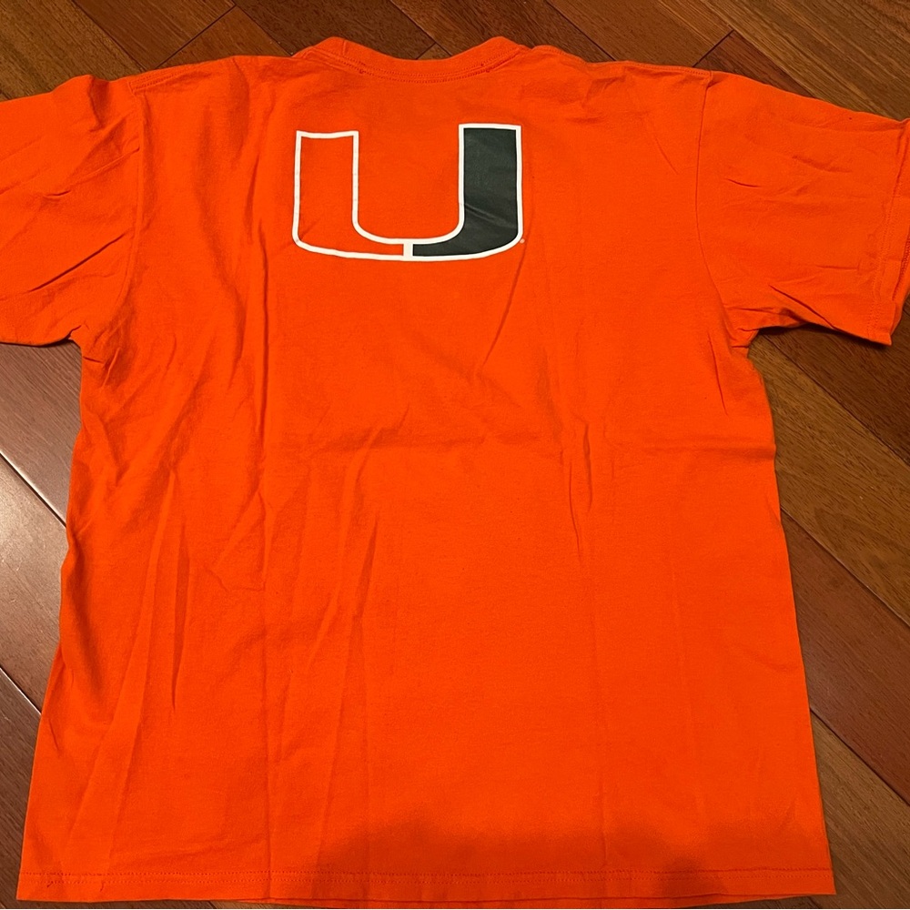 Nike Orange Miami Hurricanes Football Tee - Picture 6 of 7
